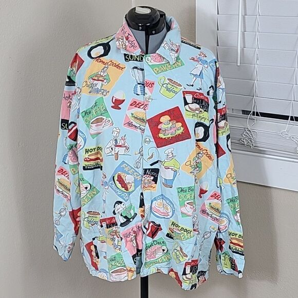 Nick & Nora 1950's Pajamas Vintage 1990's Size XL - Picture 2 of 16